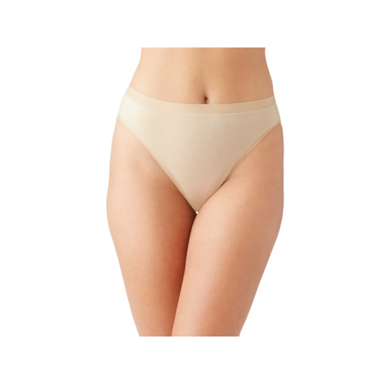 Wacoal - Understated Cotton Hi-Cut 879362 - Sand