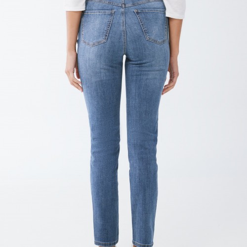 French Dressing - Suzanne Slim Straight Leg - Medium Wash