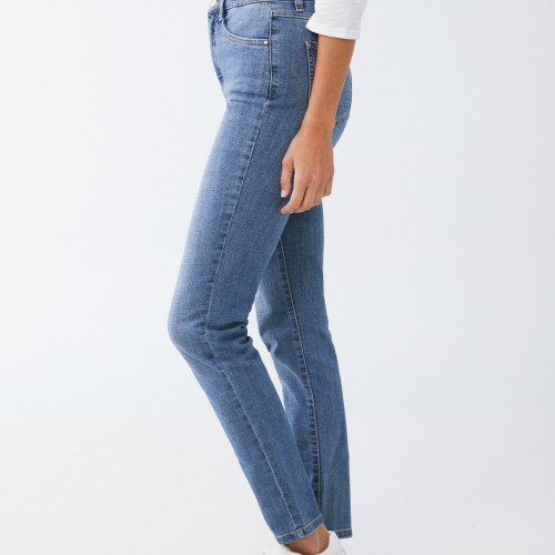 French Dressing - Suzanne Slim Straight Leg - Medium Wash