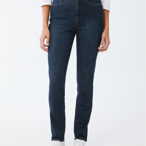 French Dressing - Petite Suzanne Slim Straight Leg - Dark Blue