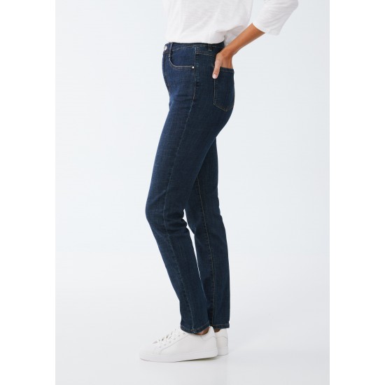 French Dressing - Petite Suzanne Slim Straight Leg - Dark Blue