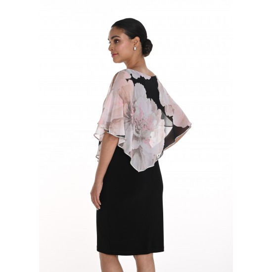 Frank Lyman - Woven Dress #258140 - Black/Beige