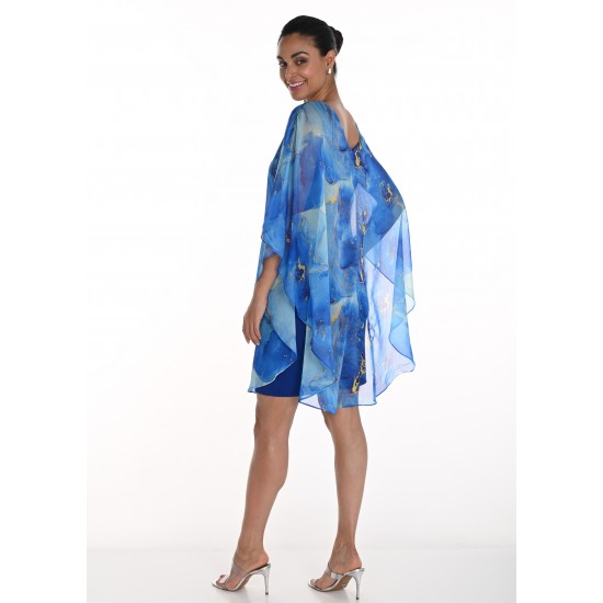 Frank Lyman - Woven Dress #258165 - Royal Blue