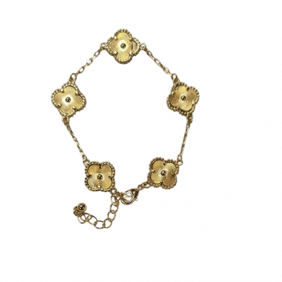 Merx Four Leaf Clover Bracelet - Gold #720-110