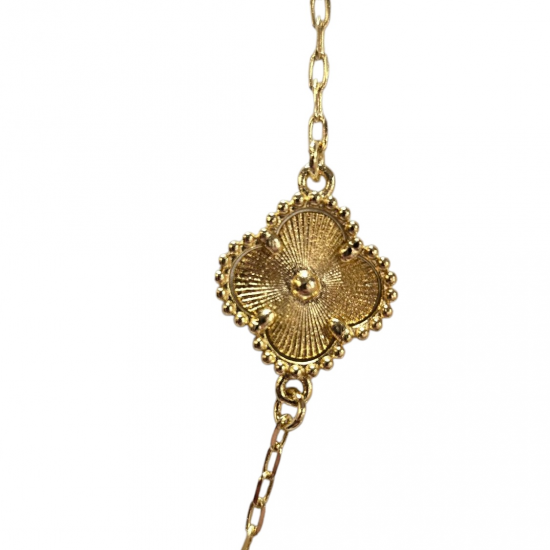 Merx Four Leaf Clover Bracelet - Gold #720-110