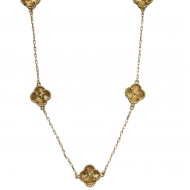 Merx Four Leaf Clover Short Necklace - Gold #700-110