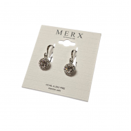 Merx Sofistica Crystals Hook Earring - Rhodium #84-1590