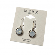 Merx Modern Earring - Rhodium/WOP #150-397-15