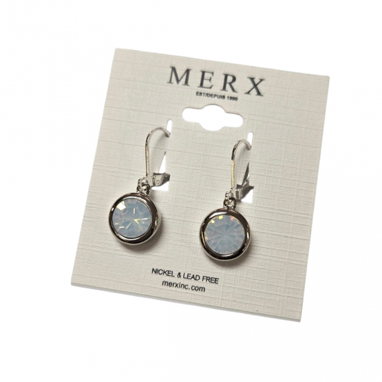Merx Modern Earring - Rhodium/WOP #150-397-15