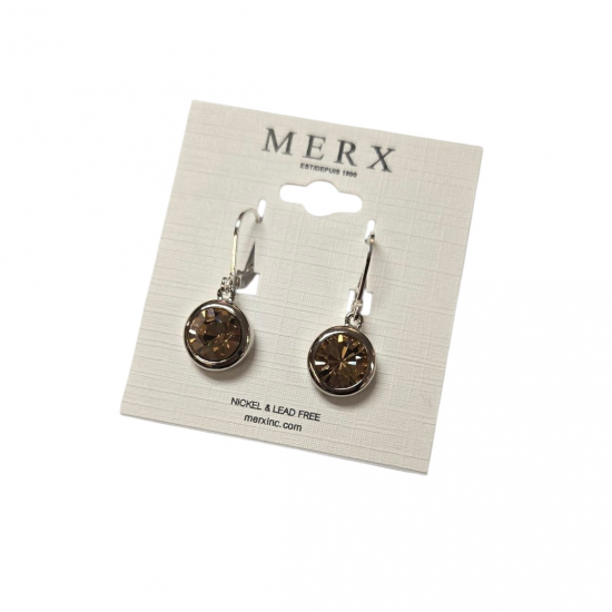 Merx Modern Earring - Rhodium/LT.COL #150-397-21
