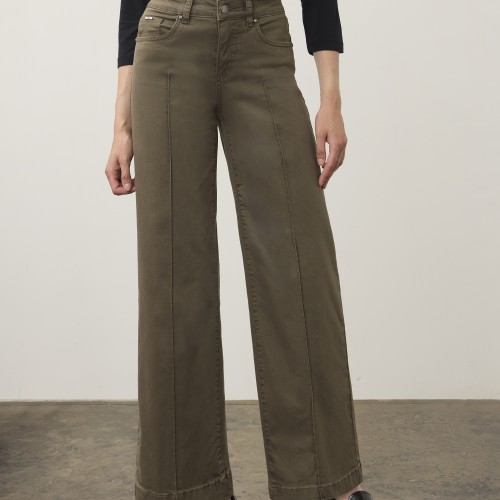 French Dressing - Olivia Wide Leg - Olive