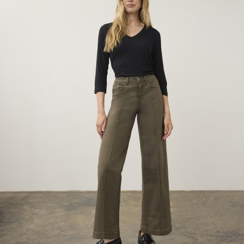 French Dressing - Olivia Wide Leg - Olive
