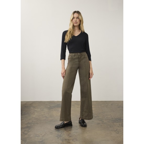 French Dressing - Olivia Wide Leg - Olive