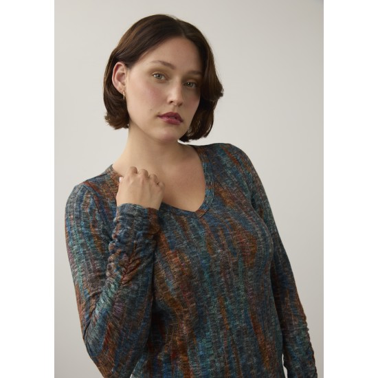 French Dressing - Kingston Long Sleeve V Neck Top - Kingston