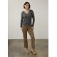 French Dressing - Kingston Long Sleeve V Neck Top - Kingston