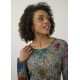 French Dressing - Long Sleeve Rib Top - Rebecca Floral