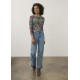 French Dressing - Long Sleeve Rib Top - Rebecca Floral