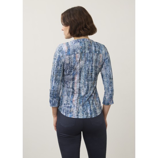 French Dressing - Henley Top - Gravity Indigo
