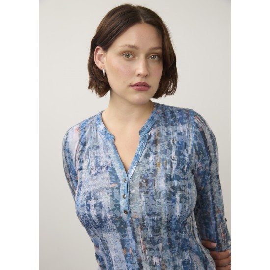 French Dressing - Henley Top - Gravity Indigo