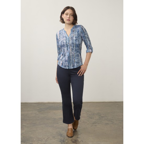 French Dressing - Henley Top - Gravity Indigo