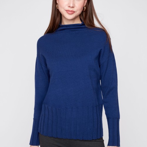 Renuar -  Knit Sweater - Royal
