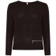 Skovhuus - Pullover Sweater Zip Detail - Black