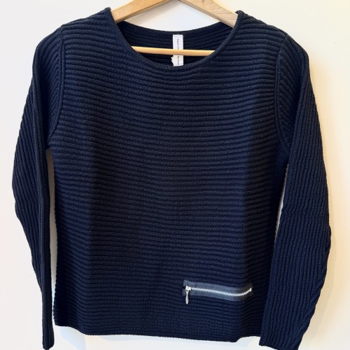 Skovhuus - Pullover Sweater Zip Detail - Black