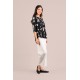 Sympli Go To Classic T Relax 3/4 Sleeve Print Cashew Plaid