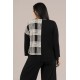 Sympli Etch Top Black / Cashew Plaid