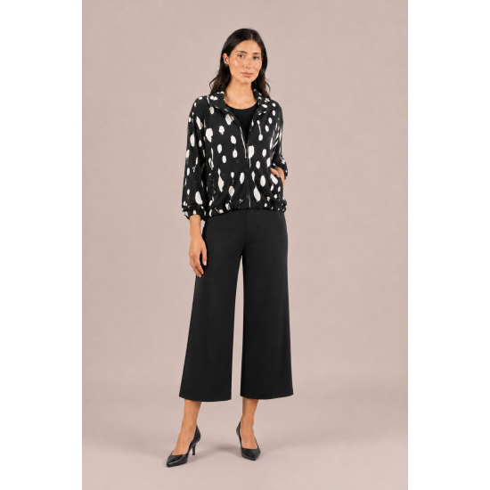 Sympli Bellezza Zip Jacket Print Cashew Splatter
