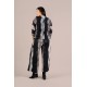 Sympli Wide Leg Trouser Print Graphite Watercolor