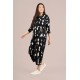 Sympli Narrow Lantern Pant Print Cashew Splatter