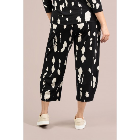 Sympli Narrow Lantern Pant Print Cashew Splatter