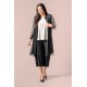 Sympli Grand Duster Placement Print Iris Cashew / Black