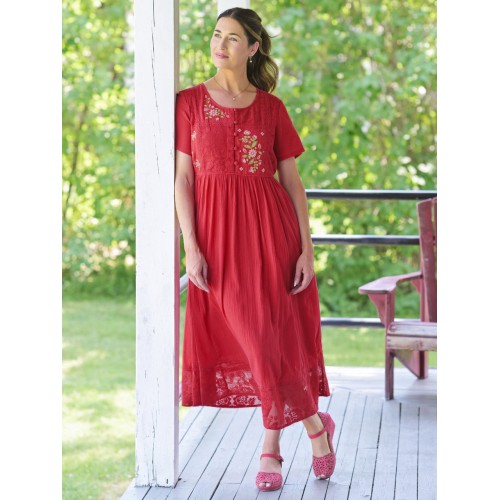 April Cornell - Love Note Dress - Red