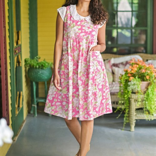 April Cornell - Apple Blossom Sundress - Pink