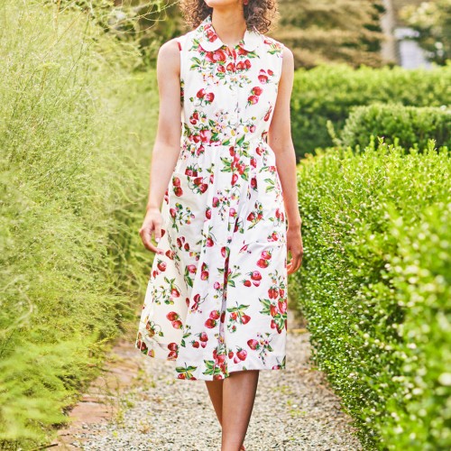 April Cornell - Strawberry Porch Dress - White