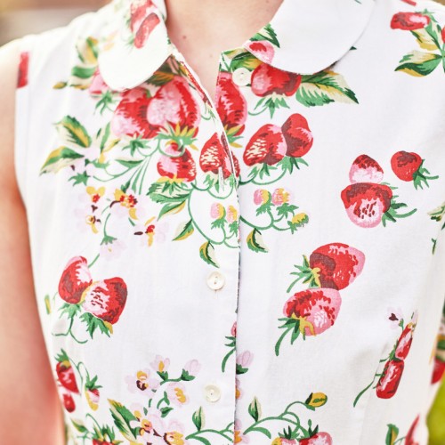 April Cornell - Strawberry Porch Dress - White