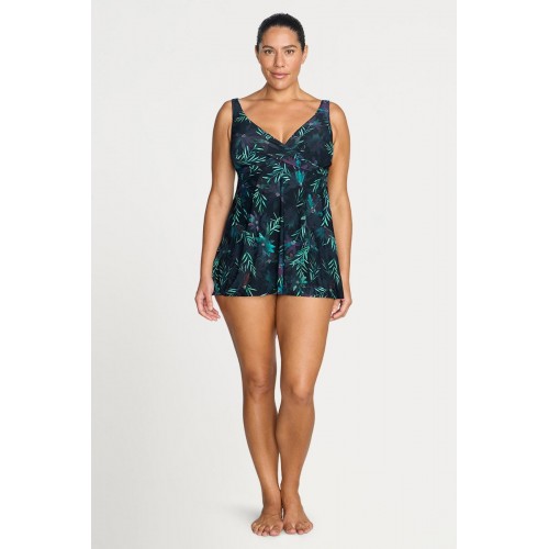 Artesands - Lunafleur Delacroix Cross Over Swim Dress - Navy