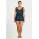 Artesands - Lunafleur Delacroix Cross Over Swim Dress - Navy