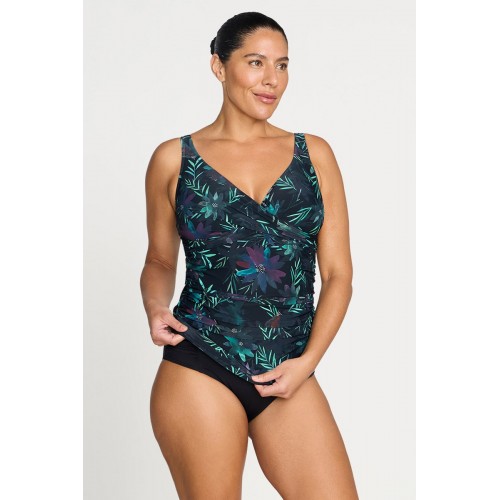 Artesands - Lunafleur Delacroix Cross Over Tankini Top - Navy