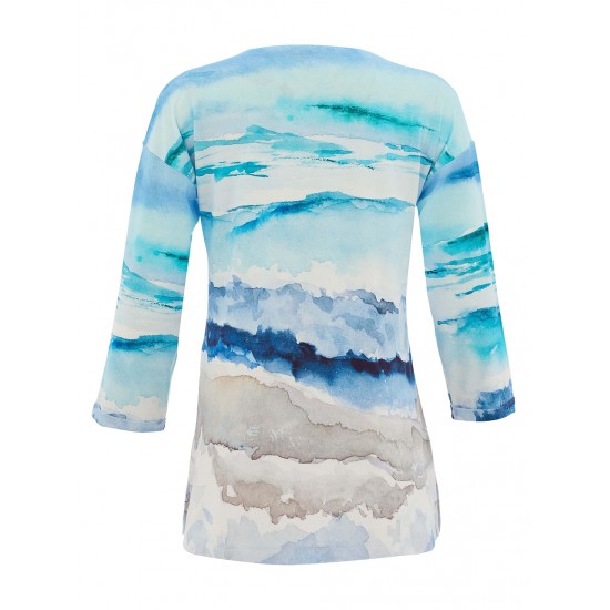 Dolcezza Knit Pullover - "Seacape I" #26612