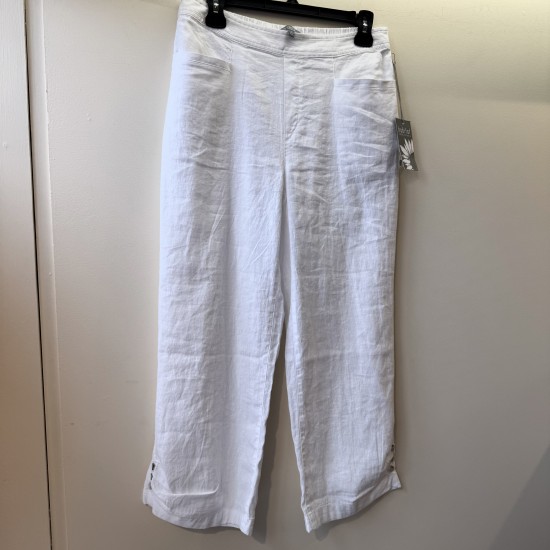 Habitat - Pleat Button Capri - White