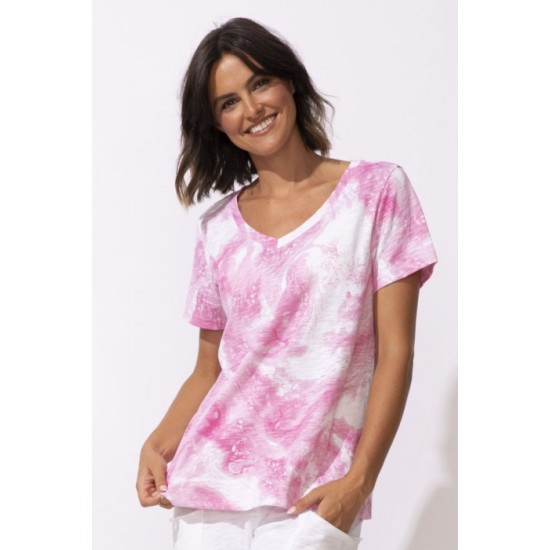 Escape by Habitat - V-Neck Tee - Cosmo