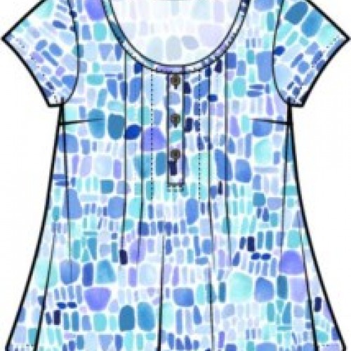 Escape by Habitat - Pleated Pullover - Blue Sea Glass