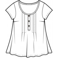 Escape by Habitat - Pleated Pullover Solid - White