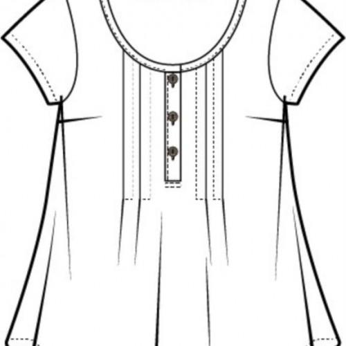 Escape by Habitat - Pleated Pullover Solid - White