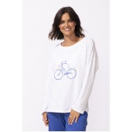 Escape by Habitat - Bicycle Pullover - White
