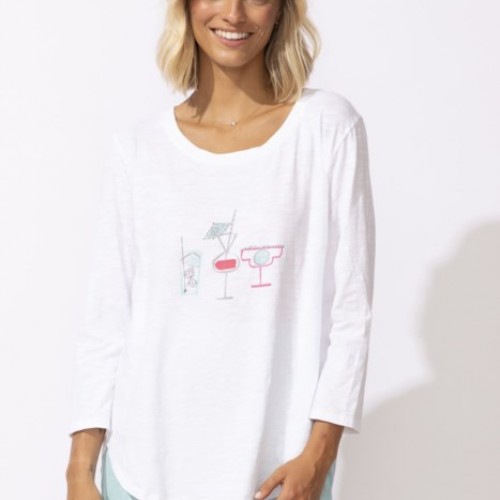 Escape by Habitat - High-Low Tee - White