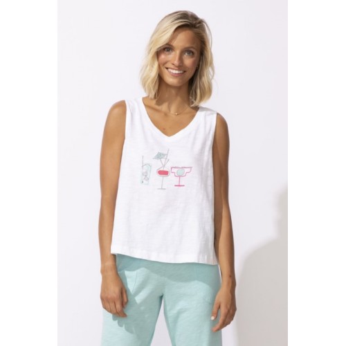 Escape by Habitat - V-Neck Tank - White